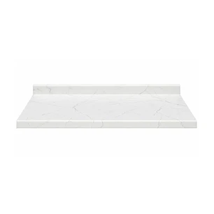Cubierta Postformado Blanco Mármol 100x51 cm (para baño o cocina)