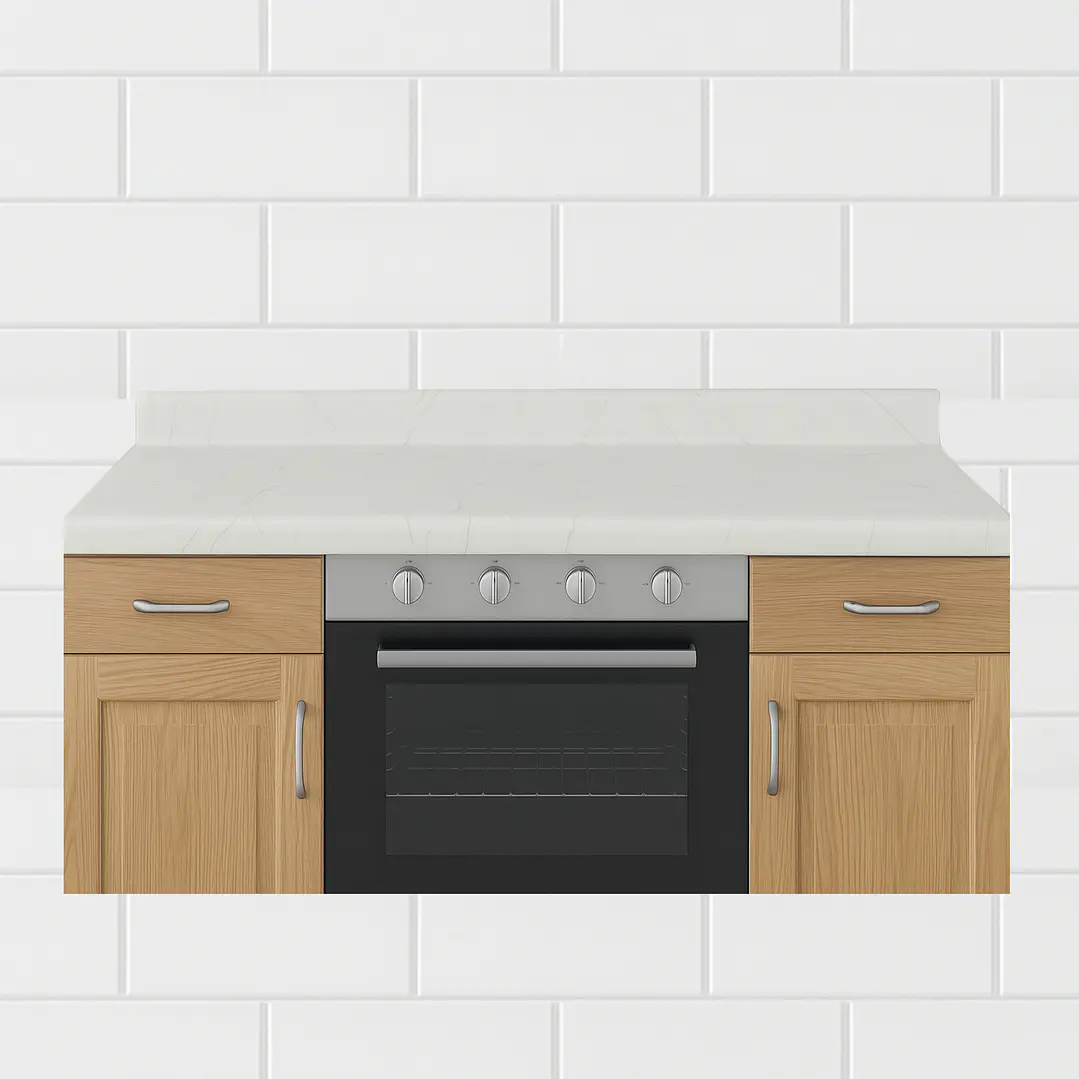 Cubierta Postformado Blanco Mármol 100x51 cm (para baño o cocina) 5