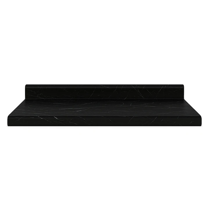 Cubierta Postformado Negro Mármol 120x51 cm (para baño o cocina) 1