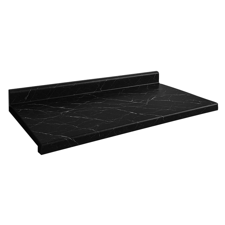 Cubierta Postformado Negro Mármol 120x51 cm (para baño o cocina) 4