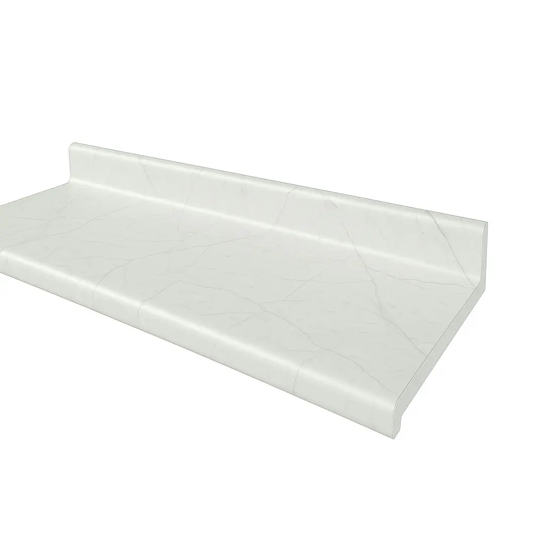 Cubierta Postformado Blanco Mármol 120x51 cm (para baño o cocina) 4