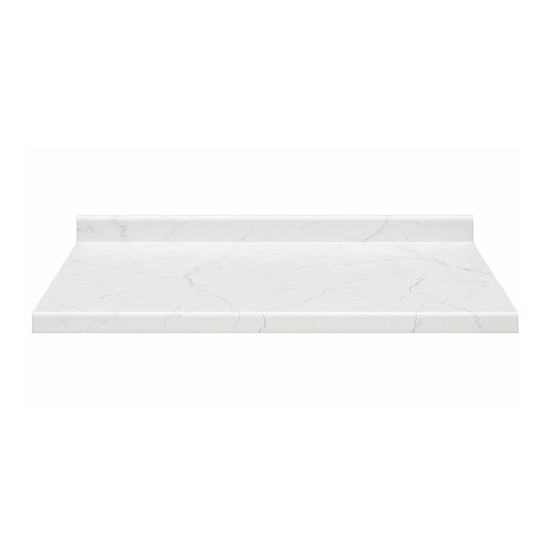 Cubierta Postformado Blanco Mármol 120x51 cm (para baño o cocina) 1