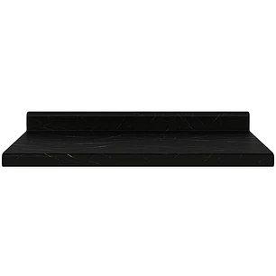 Cubierta Postformado Negro Mármol 150x51 cm (para baño o cocina)