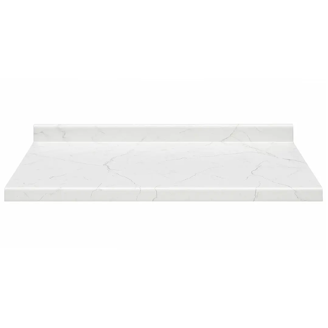 Cubierta Postformado Blanco Mármol 150x51 cm (para baño o cocina) 1