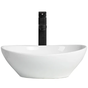 Lavamanos Sobreponer Blanco Super Muebles SM8020B / 41x34x15cm