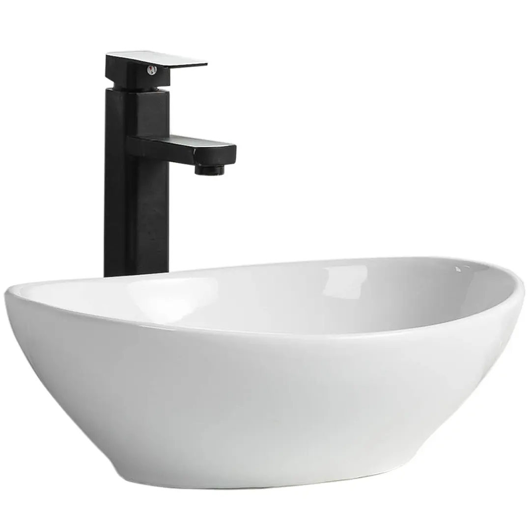 Lavamanos Sobreponer Blanco Super Muebles SM8020B / 41x34x15cm 3
