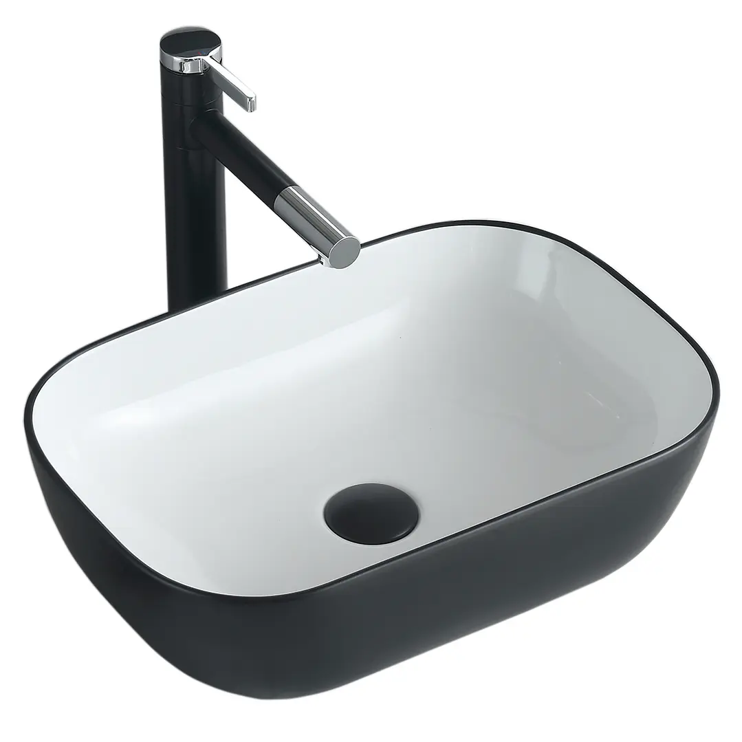 Lavamanos Sobreponer Super Muebles SM895-BLACK OR WHITE / 45,5x32x13,5 4