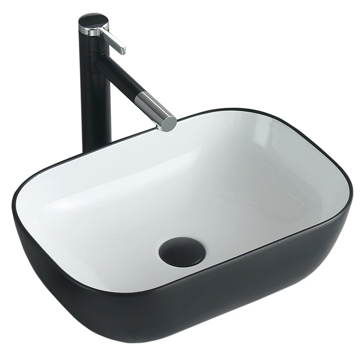 Lavamanos Sobreponer Super Muebles SM895-BLACK OR WHITE / 45,5x32x13,5 4