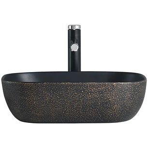 Lavamanos Sobreponer Super Muebles SM895-ARENA DORADO / 45,5x32x13,5