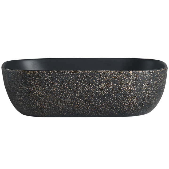 Lavamanos Sobreponer Super Muebles SM895-ARENA DORADO / 45,5x32x13,5 1