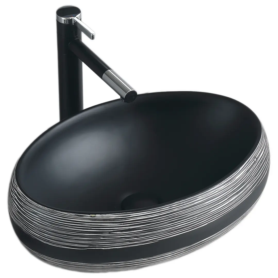 Lavamanos Sobreponer Super Muebles SM880 INCA BLACK / 47,5x34x14,5cm 3