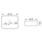 Lavamanos Sobreponer Super Muebles SM910-B / 41x30x13,5cm - Miniatura 5