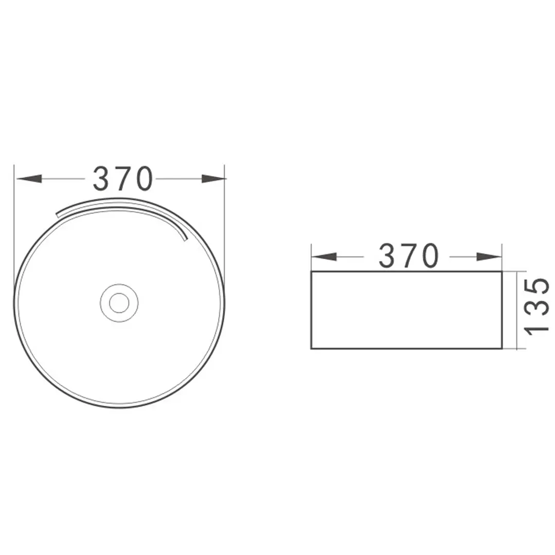 Lavamanos Sobreponer Super Muebles SM913B / 37x37x14,5 5