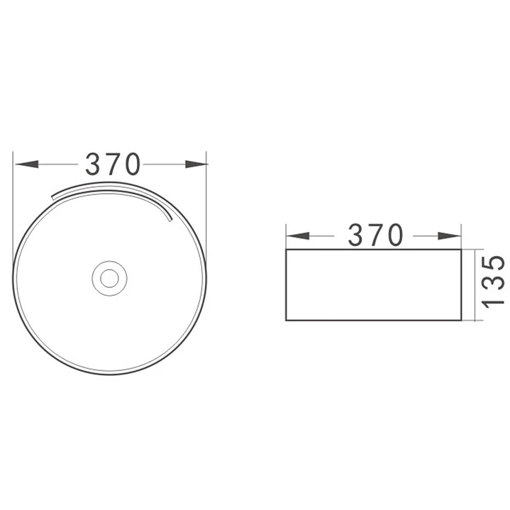 Lavamanos Sobreponer Super Muebles SM913B / 37x37x14,5 5