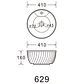 Lavamanos Sobreponer Super Muebles SM629B / 40X40X16 - Miniatura 5