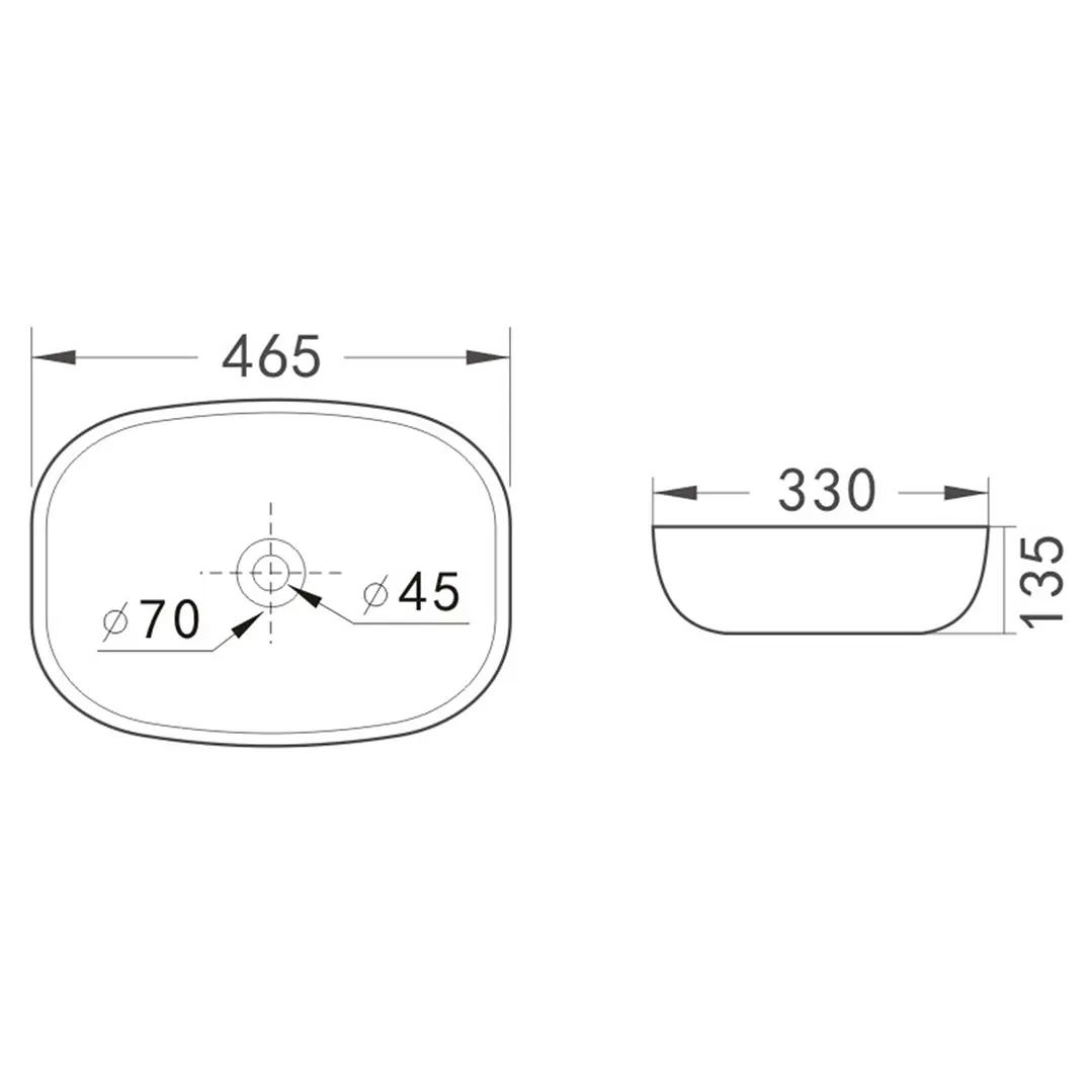 Lavamanos Sobreponer Super Muebles SM895-NEON / 45,5x32x13,5 5