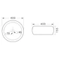 Lavamanos Sobreponer Super Muebles SM822 GUIJARROS / 40x40x15,5 - Miniatura 4