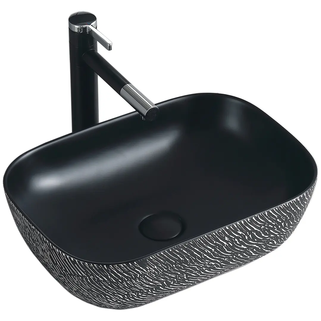Lavamanos Sobreponer Super Muebles SLC895-Arena Plateada / 45,5x32x13,5 3