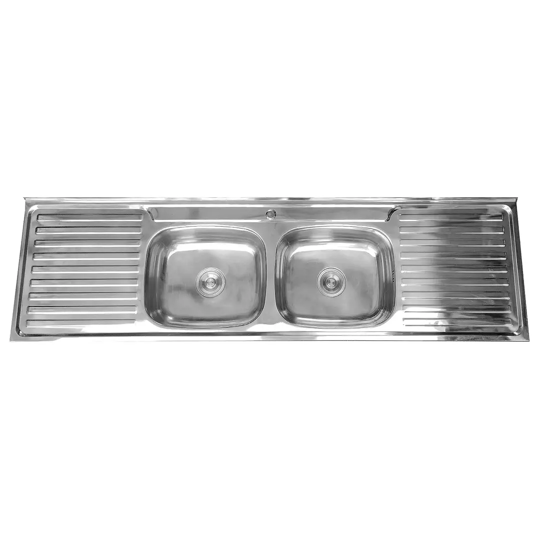 Cubierta Lavaplatos Doble Super Muebles SM18050 / 180x50x16cm 1