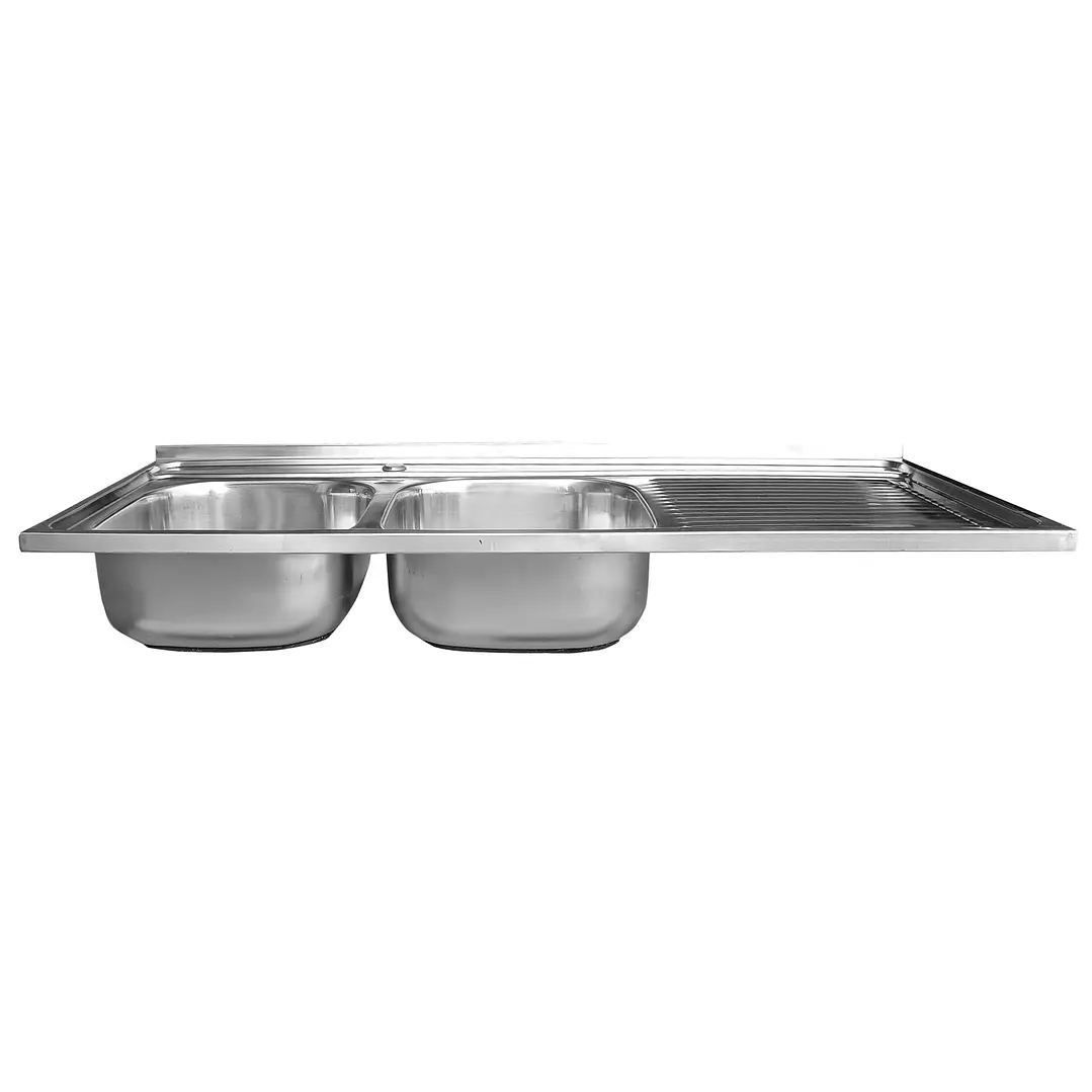 Cubierta Lavaplatos Doble Super Muebles SM12050R / 120x50x14cm 2