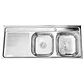 Cubierta Lavaplatos Doble Super Muebles SM12050I / 120x50x14cm - Miniatura 1
