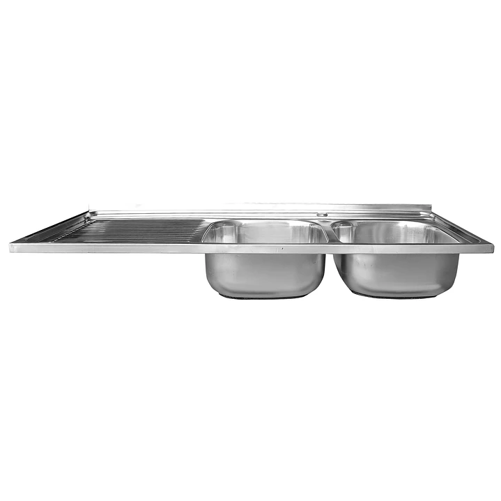 Cubierta Lavaplatos Doble Super Muebles SM12050I / 120x50x14cm 2