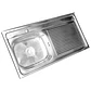 Cubierta Lavaplatos Super Muebles SM10050R / 100x50x14cm - Miniatura 5
