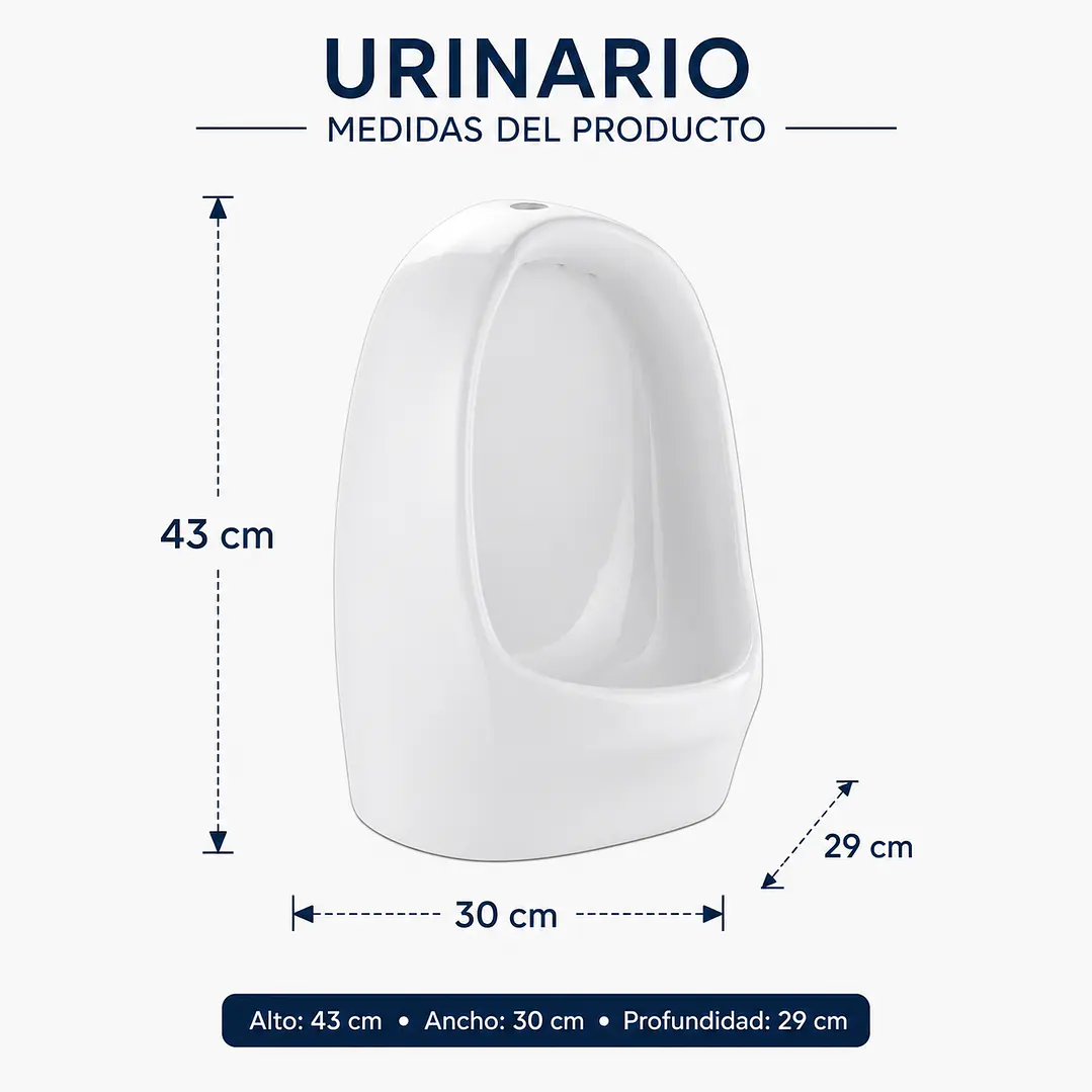 Urinario Blanco Super Muebles SMUNI-01 4