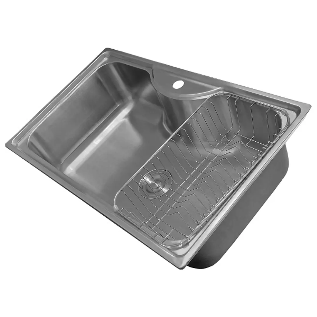 Lavaplatos Dual Sobre y Bajo Cubierta Super Muebles SM795485riñon / 80x50x20cm 4