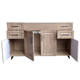 Mueble para Lavaplatos Super Muebles SMPWD150 150x90x50cm (Sin Cubierta)