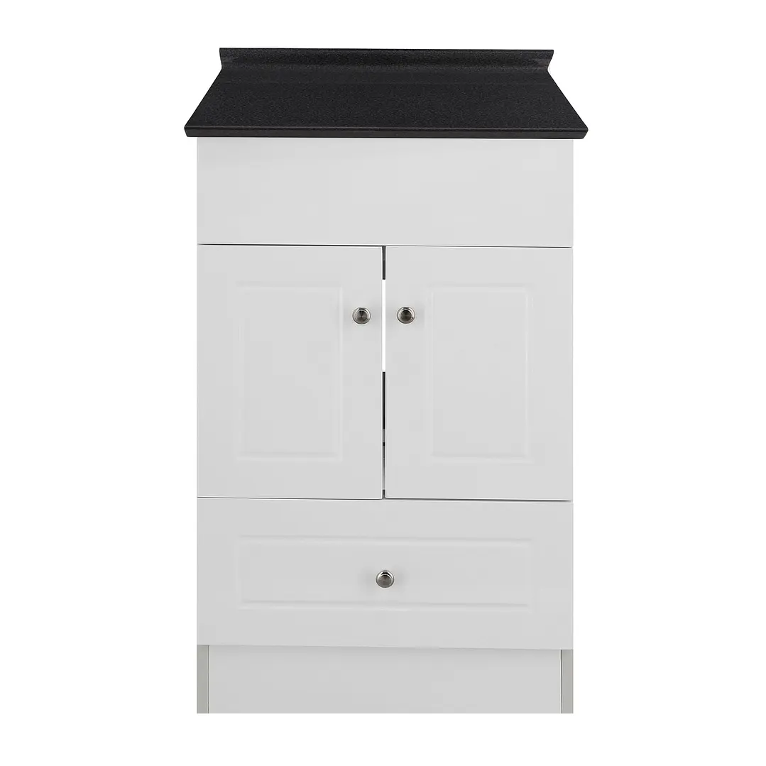 Mueble de Baño Blanco con Cubierta Postformado Negro 50X40 cm 1