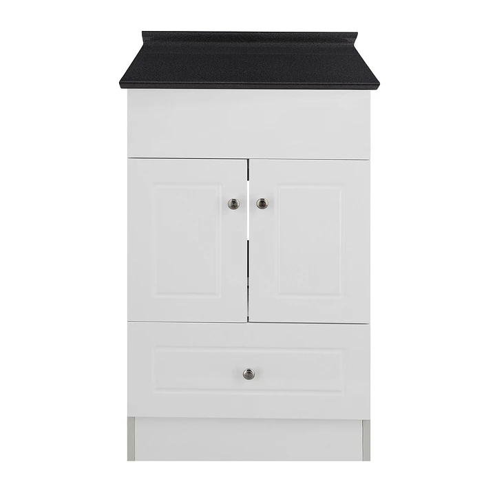 Mueble de Baño Blanco con Cubierta Postformado Negro 50X40 cm 1