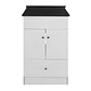 Mueble de Baño Blanco con Cubierta Postformado Negro 50X40 cm - Miniatura 1