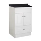 Mueble de Baño Blanco con Cubierta Postformado Negro 50X40 cm - Miniatura 4