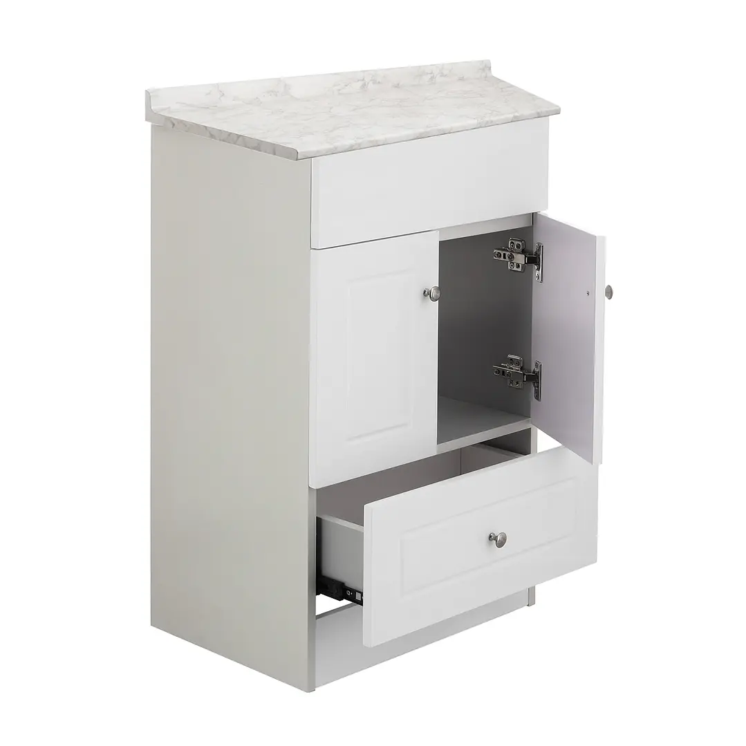 Mueble de Baño Blanco con Cubierta Postformado Blanco 50X40 cm 4