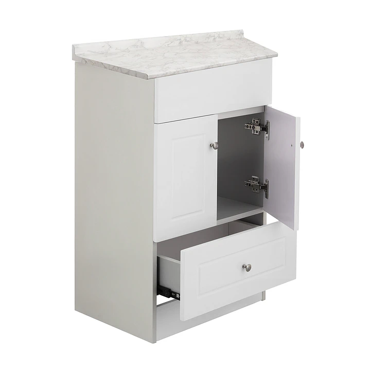 Mueble de Baño Blanco con Cubierta Postformado Blanco 50X40 cm 4
