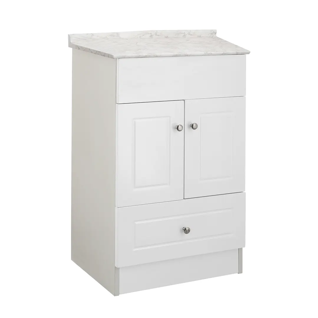 Mueble de Baño Blanco con Cubierta Postformado Blanco 50X40 cm 3