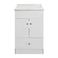 Mueble de Baño Blanco con Cubierta Postformado Blanco 50X40 cm - Miniatura 1