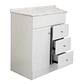 Mueble de Baño Blanco 3C con Cubierta Postformado Blanco 60X47 cm - Miniatura 4