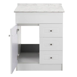 Mueble de Baño Blanco 3C con Cubierta Postformado Blanco 60X47 cm