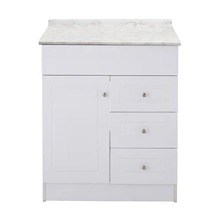 Mueble de Baño Blanco 3C con Cubierta Postformado Blanco 70X47 cm