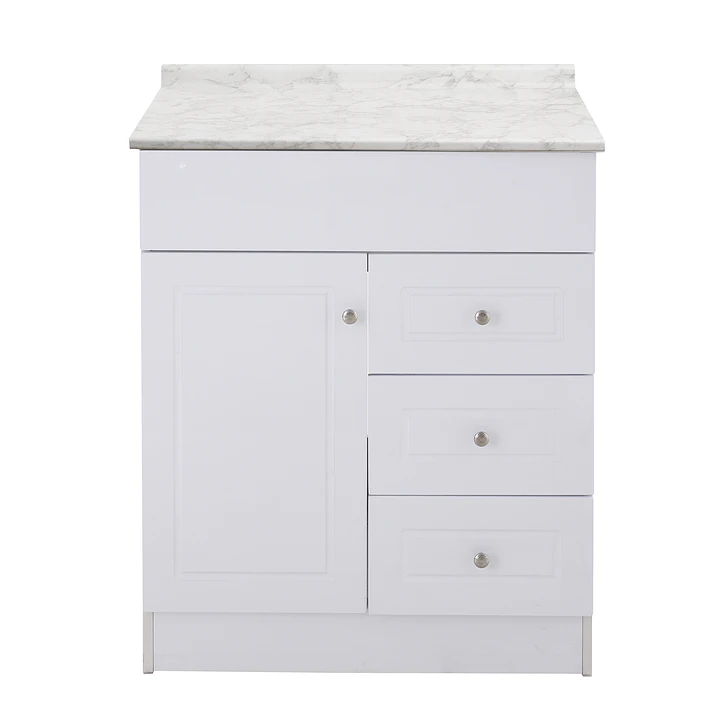 Mueble de Baño Blanco 3C con Cubierta Postformado Blanco 70X47 cm 1