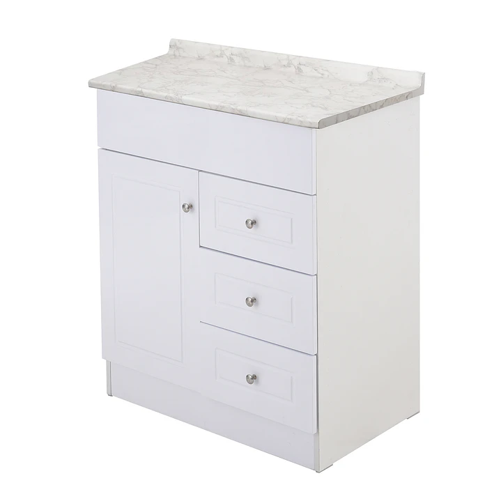 Mueble de Baño Blanco 3C con Cubierta Postformado Blanco 70X47 cm 3