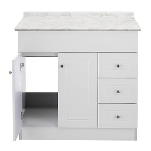 Mueble de Baño Blanco con Cubierta Postformado Blanco 80X47 cm
