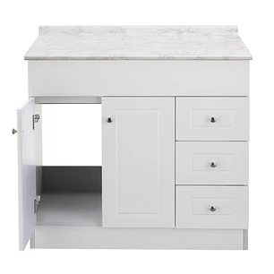 Mueble de Baño Blanco con Cubierta Postformado Blanco 100X47 cm