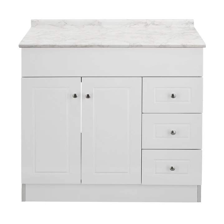 Mueble de Baño Blanco con Cubierta Postformado Blanco 120X47 cm 1