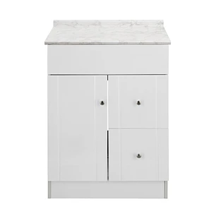 Mueble de Baño Blanco con Cubierta Postformado Blanco 60X40 cm
