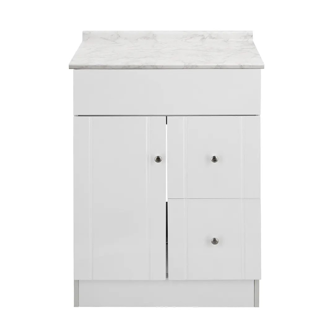 Mueble de Baño Blanco con Cubierta Postformado Blanco 60X40 cm 1