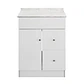 Mueble de Baño Blanco con Cubierta Postformado Blanco 60X40 cm - Miniatura 1