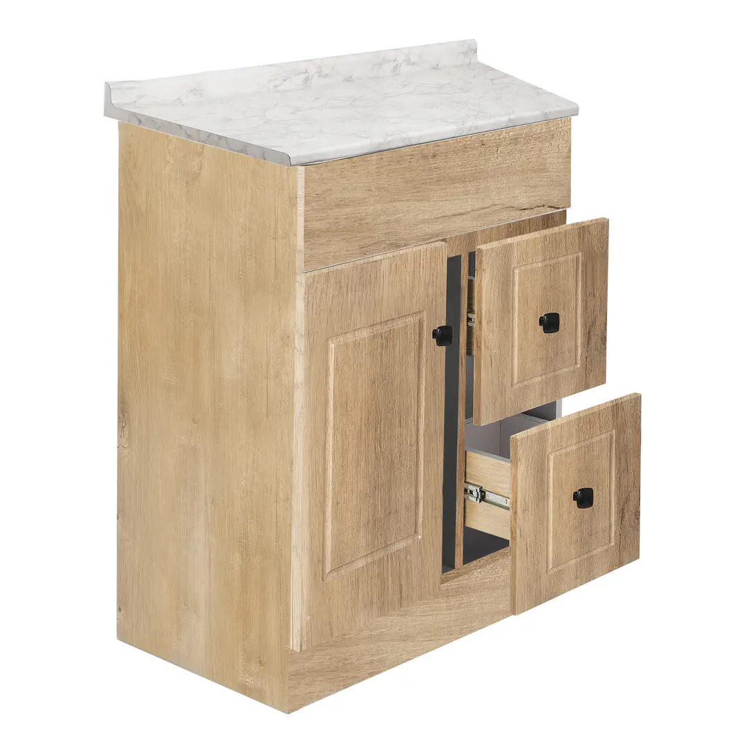 Mueble de Baño Wood con Cubierta Postformado Blanco 60X40 cm 2